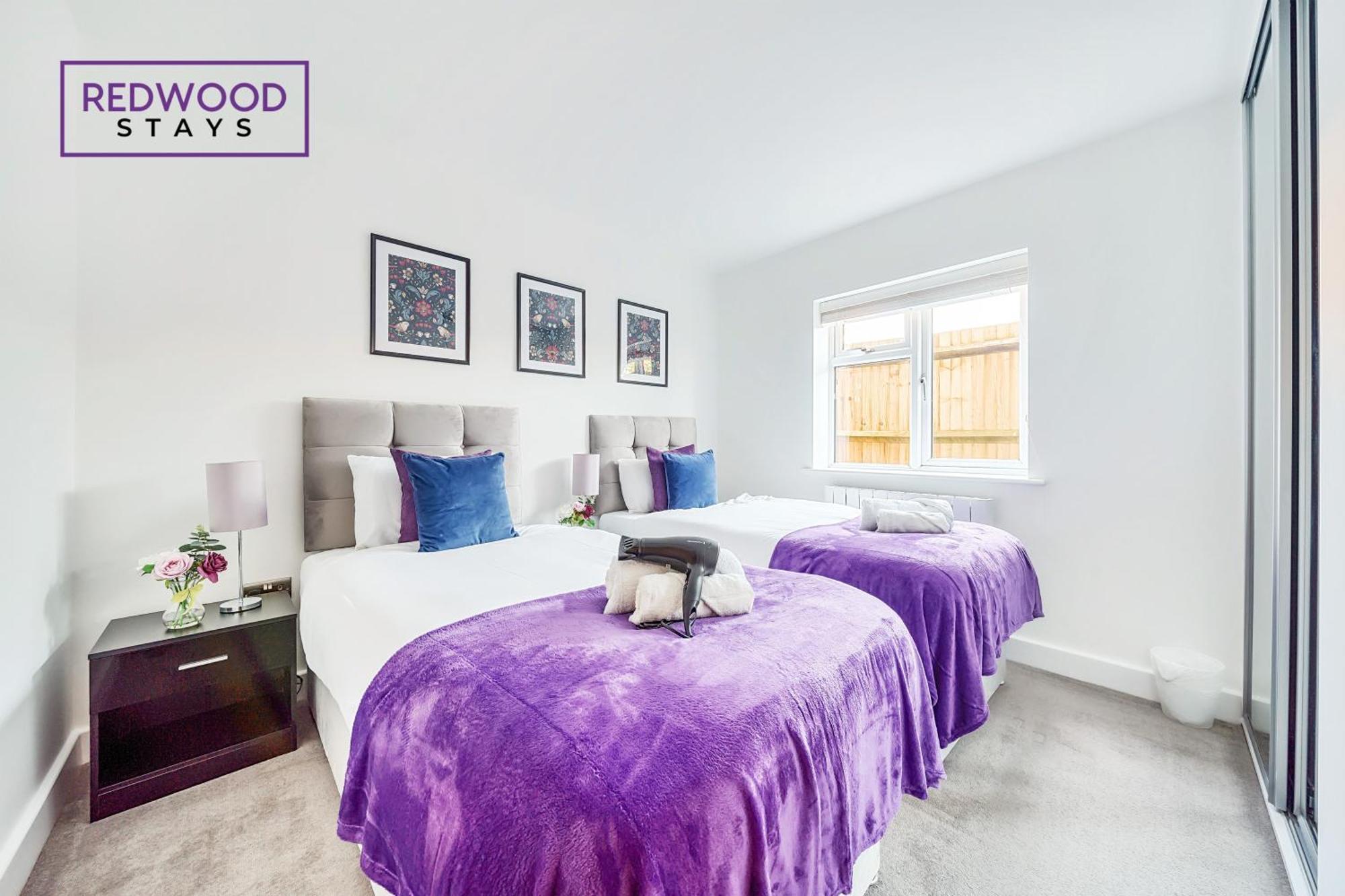 Modern Serviced Apartments For Contractors & Families With Free Parking, Wifi & Netflix By Redwood Stays Basingstoke Dış mekan fotoğraf