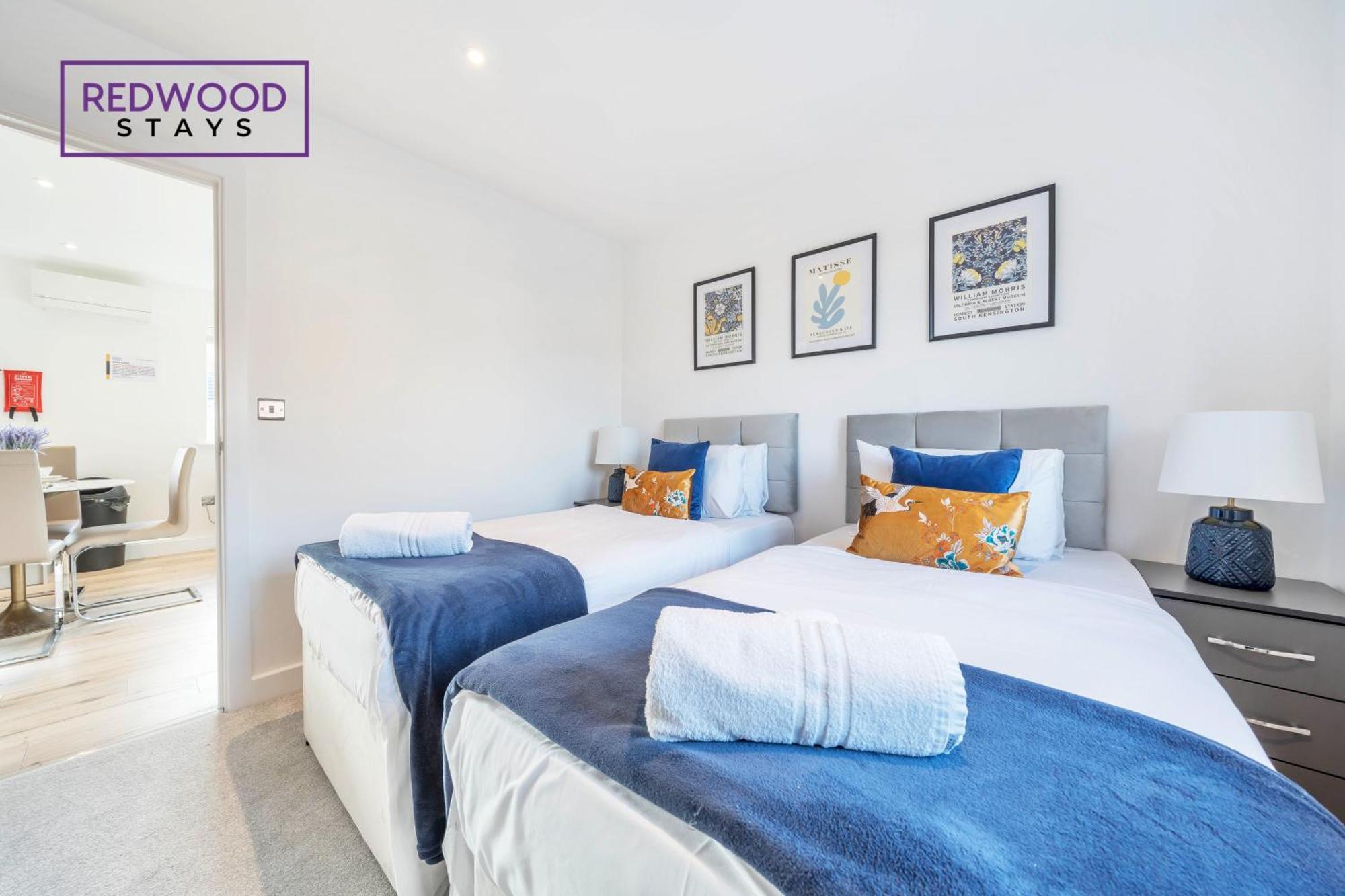 Modern Serviced Apartments For Contractors & Families With Free Parking, Wifi & Netflix By Redwood Stays Basingstoke Dış mekan fotoğraf